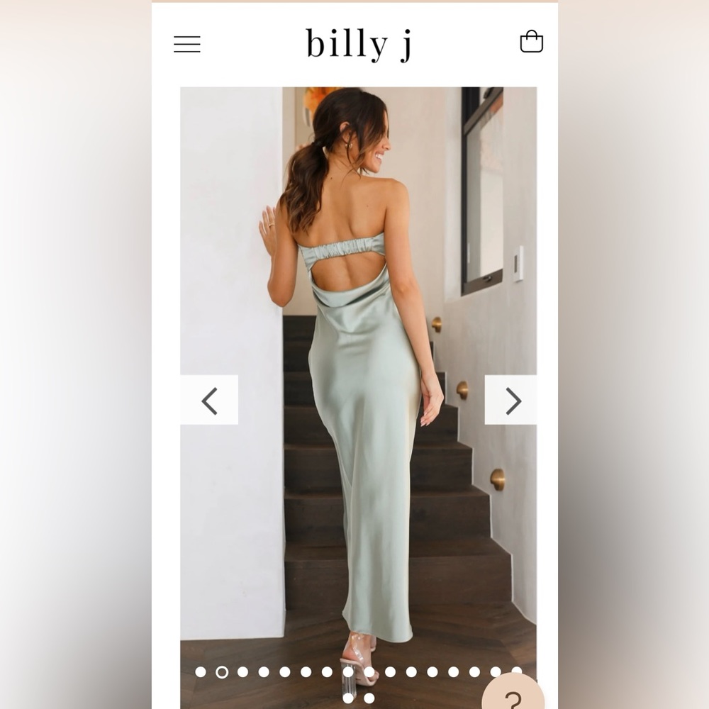 Billy J , Sage Green ,  Aus size 10 ( us size 4/m) , strapless